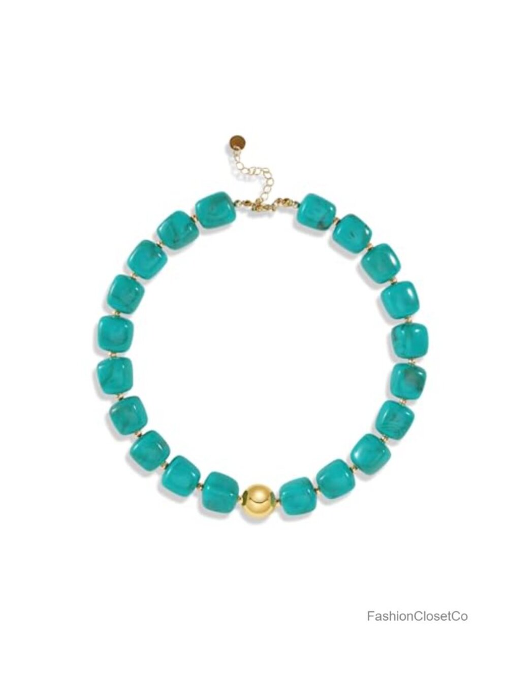 Handmade Chunky Resin Beaded Statement Necklace Boho Beach Choker